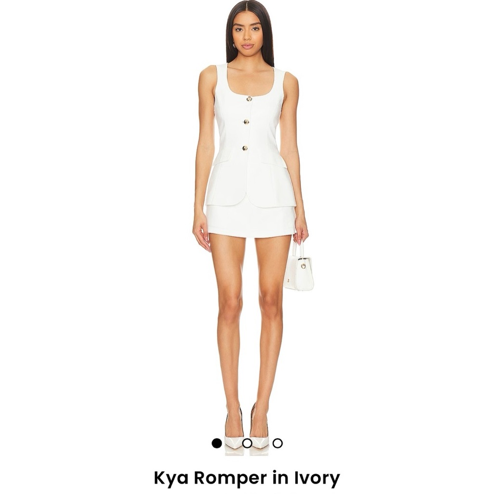 Amanda Uprichard Kya Romper Ivory